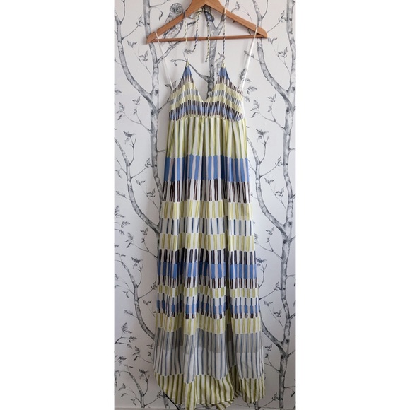 MASSIMO DUTTI Silk Maxi Dress SIZE 2 - Picture 6 of 7